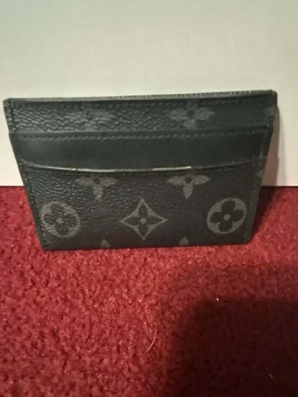 Louis Vuitton Monogram Eclipse Coated Canvas Double Card Holder